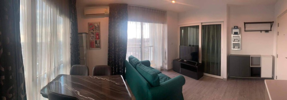 Condo for rent or sale, The Key Chaengwattana, private corner room The door does not hit anyone, good view, new floor, wide living room