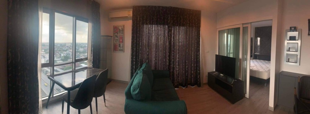 Condo for rent or sale, The Key Chaengwattana, private corner room The door does not hit anyone, good view, new floor, wide living room