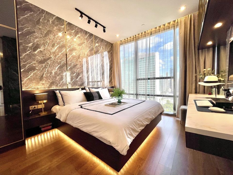 Condo for rent, The Bangkok Sathorn, high floor, beautiful room, east facing, fully furnished, luxurious decoration, well designed. images