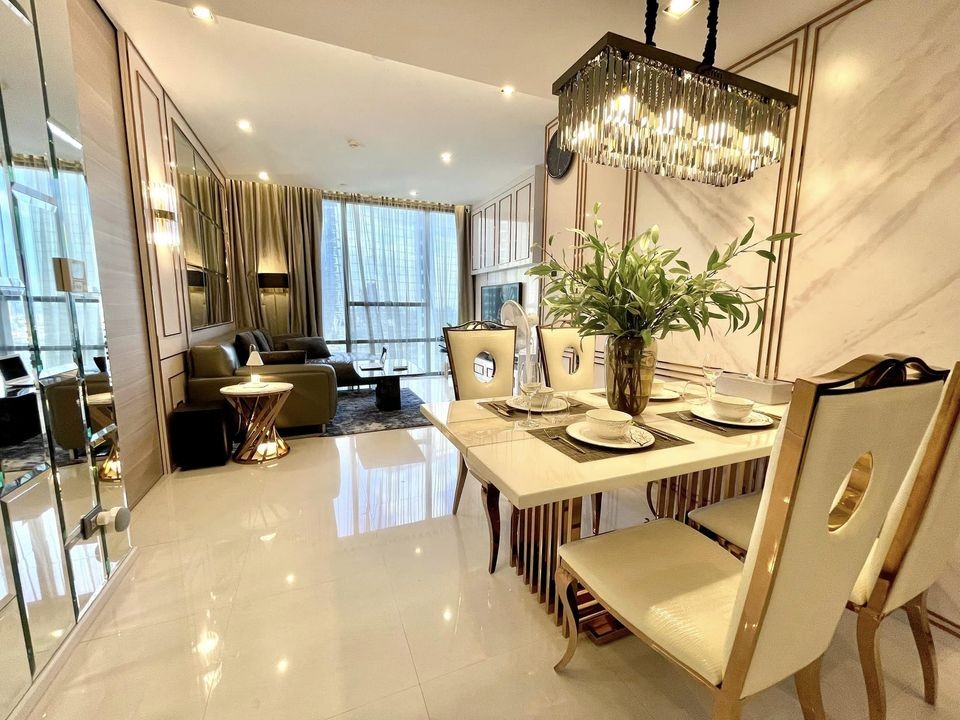 Condo for rent, The Bangkok Sathorn, high floor, beautiful room, east facing, fully furnished, luxurious decoration, well designed.