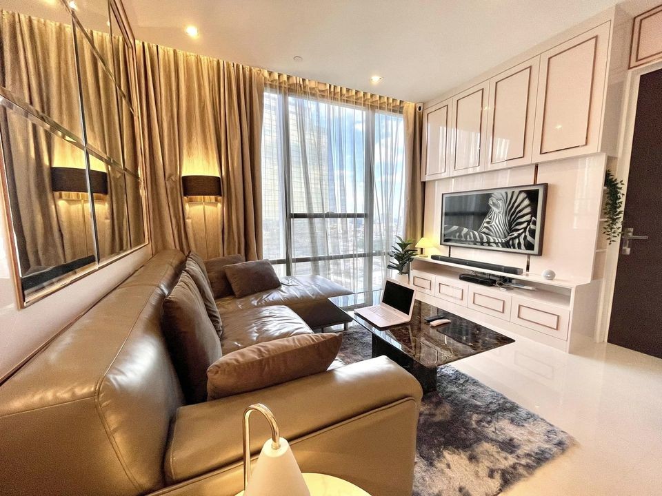 Condo for rent, The Bangkok Sathorn, high floor, beautiful room, east facing, fully furnished, luxurious decoration, well designed.