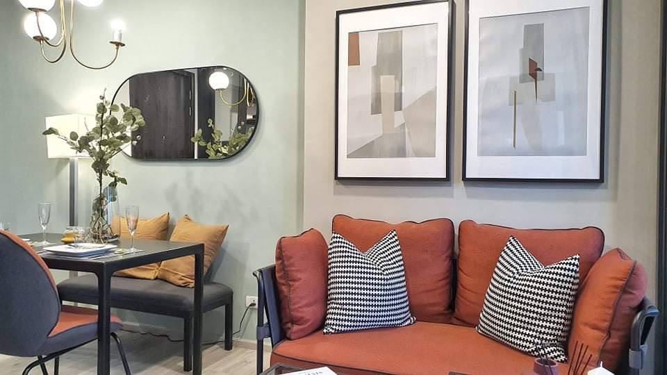 Condo for rent, XT Huai Khwang, beautifully decorated room, good location, near BTS, convenient transportation, ready to move in, book now.