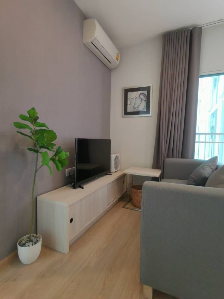Condo for rent, Noble Revolve Ratchada, 2 bedrooms, 2 bathrooms, high floor, fully furnished, 2 balconies