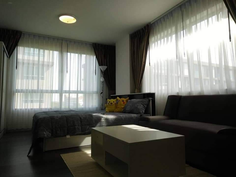 For rent, D Condo Campus Resort, ABAC Bangna, beautiful room, fully furnished, good location, ready to move in, book now!