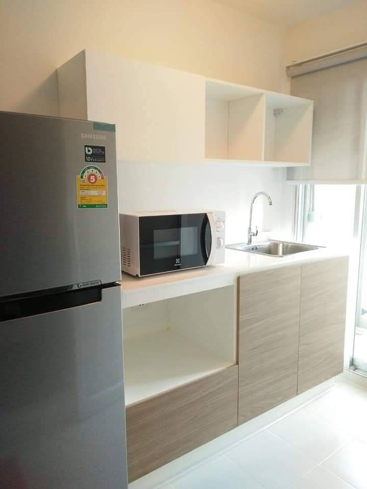 For rent, D Condo Campus Resort, ABAC Bangna, beautiful room, fully furnished, good location, ready to move in, book now!