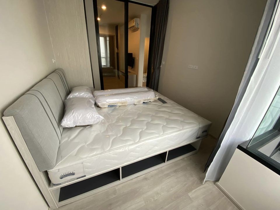 For rent, Niche Mono, Mega Space Bangna, Rim room, quiet, complete electrical appliances. Reserve first, stay first.