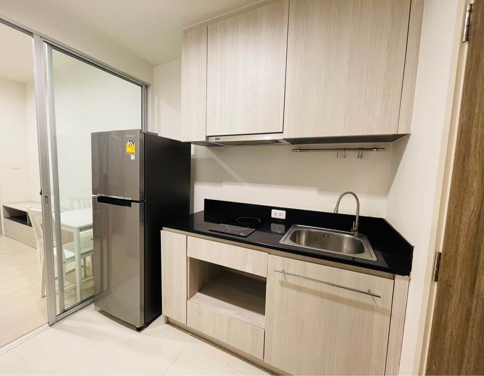 For rent!! Condo Niche Mono Sukhumvit-Puchao, 11th floor, high view, room with built-in furniture, complete in one place!!