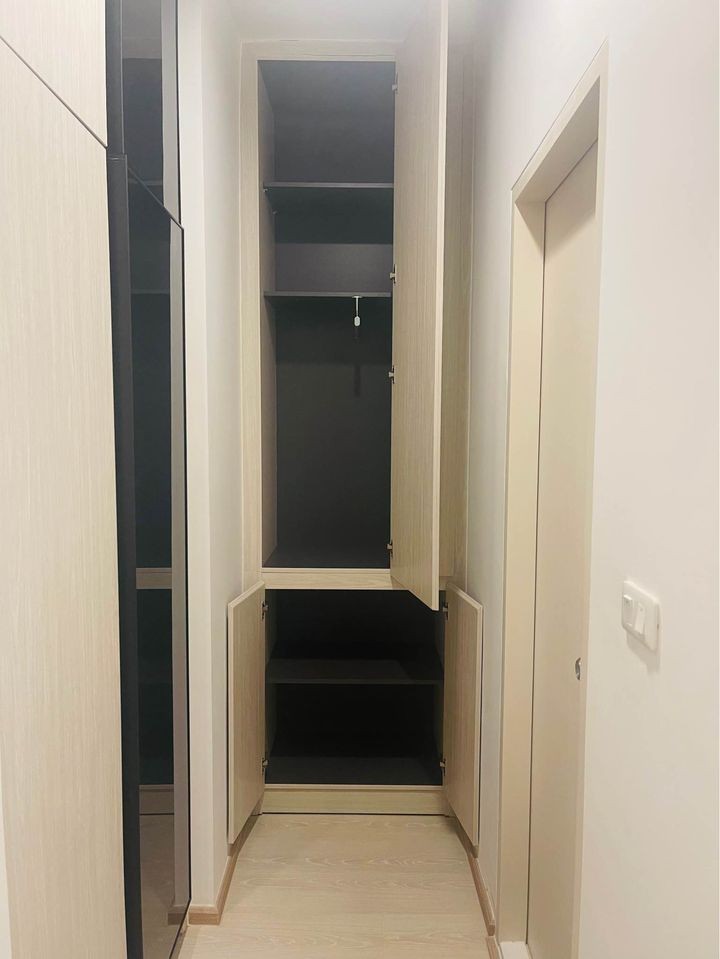 For rent!! Condo Niche Mono Sukhumvit-Puchao, 11th floor, high view, room with built-in furniture, complete in one place!!