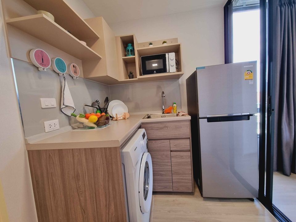 For rent or sale, Plum Condo Saphan Mai, simple decorated room, inviting, comes with facilities. Let me tell you that you don't miss it.