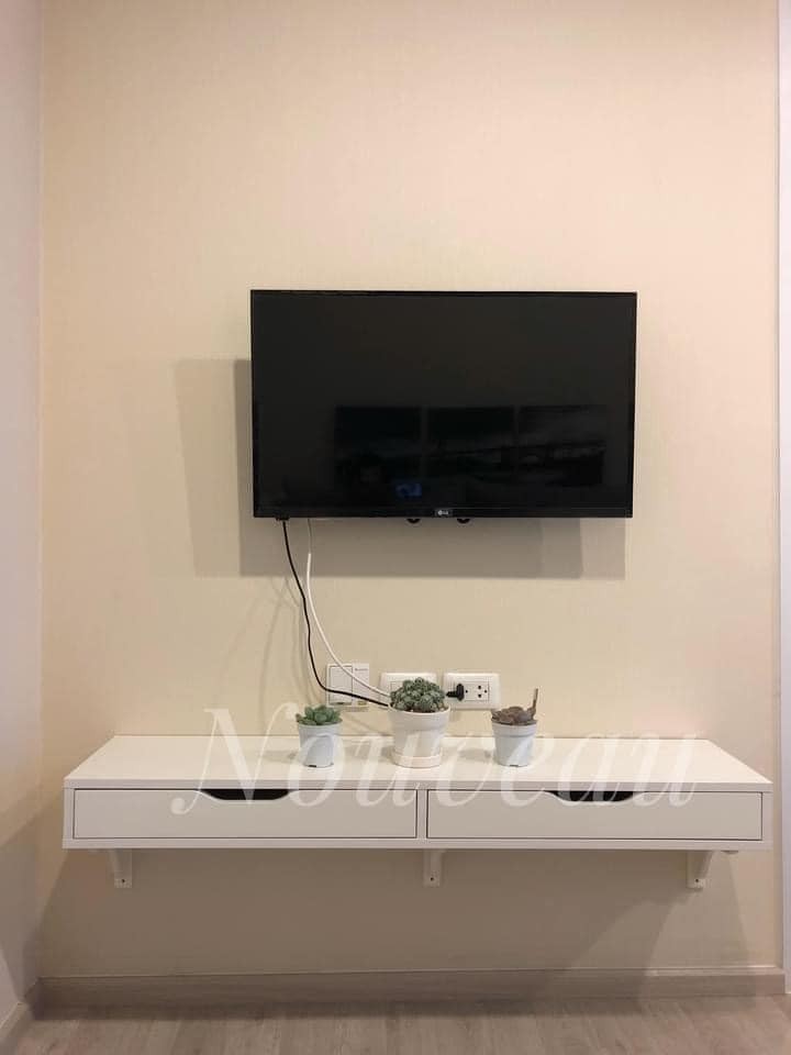 For rent, Plum Central Station Phase 2, 1 bedroom, 1 bathroom, size 27 sq m. City view, sunny morning, fully furnished, complete.