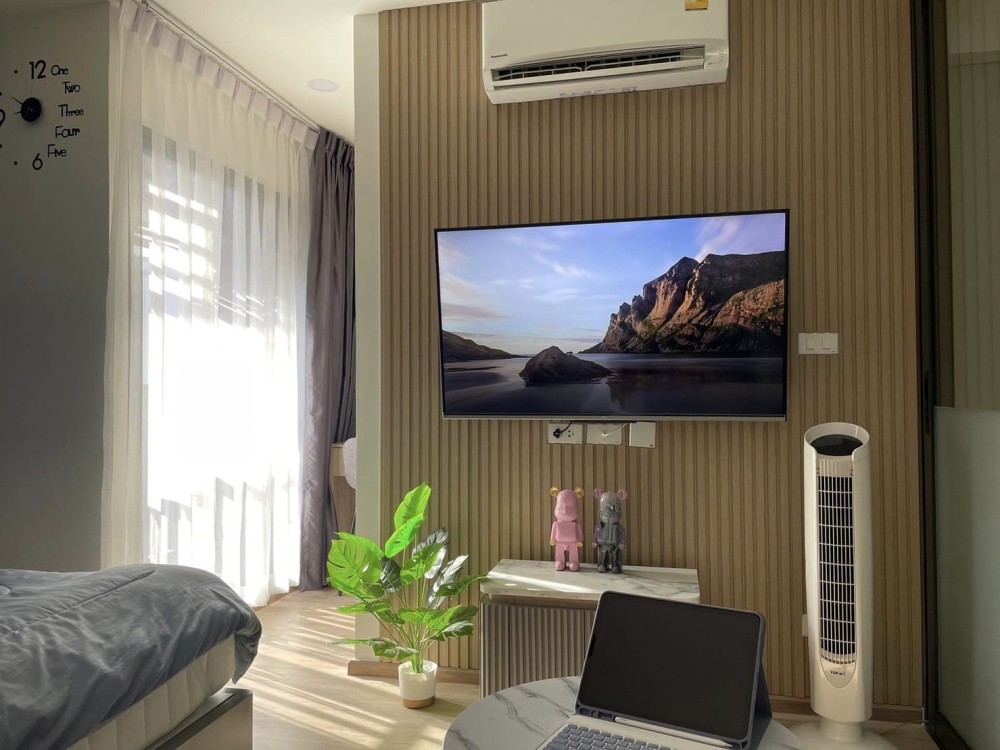ให้เช่า วันเดอร์ เกษตร ห้องสตูดิโอ มีwalk-in Closet เฟอร์นิเจอร์ พร้อมtopper เพิ่มความนุ่ม รีบจองเลย