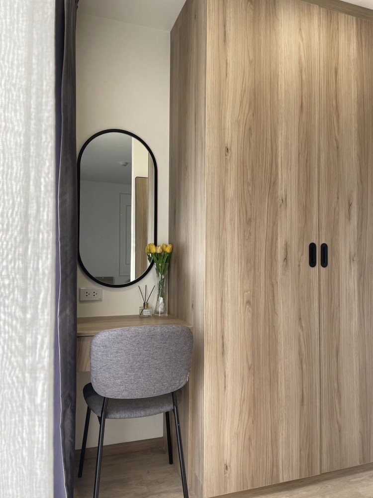 ให้เช่า วันเดอร์ เกษตร ห้องสตูดิโอ มีwalk-in Closet เฟอร์นิเจอร์ พร้อมtopper เพิ่มความนุ่ม รีบจองเลย