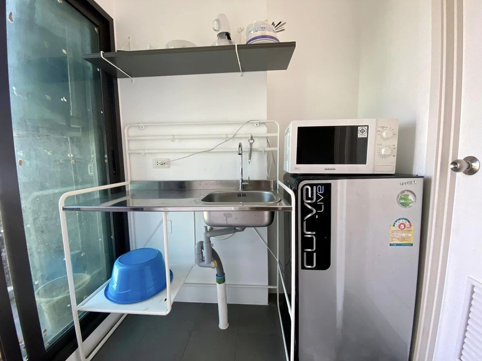 For rent, The Tree Rio Bang Aor Station, beautiful view, no buildings blocking the wind blowing all day, fully furnished, hurry up and book now, don't