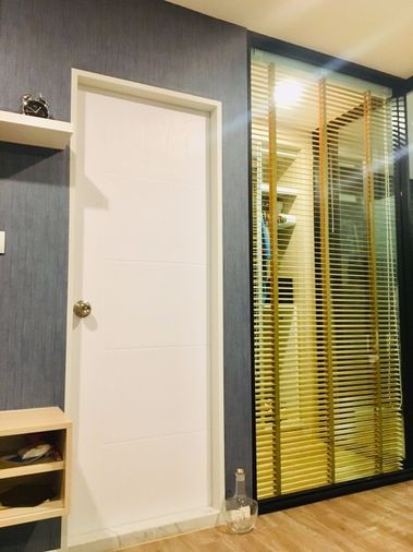 For rent, Episode Phahol - Saphan Mai, spacious room, separating the kitchen Install wallpaper in the whole room. Hurry up to reserve.