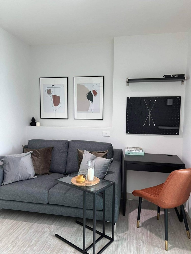 For rent: Aspire Ngamwongwan, Rim room, unblocked view, nicely decorated, well controlled tone You need to reserve this.
